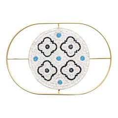 Flore White Tray by Mosaici Ursula Corsi