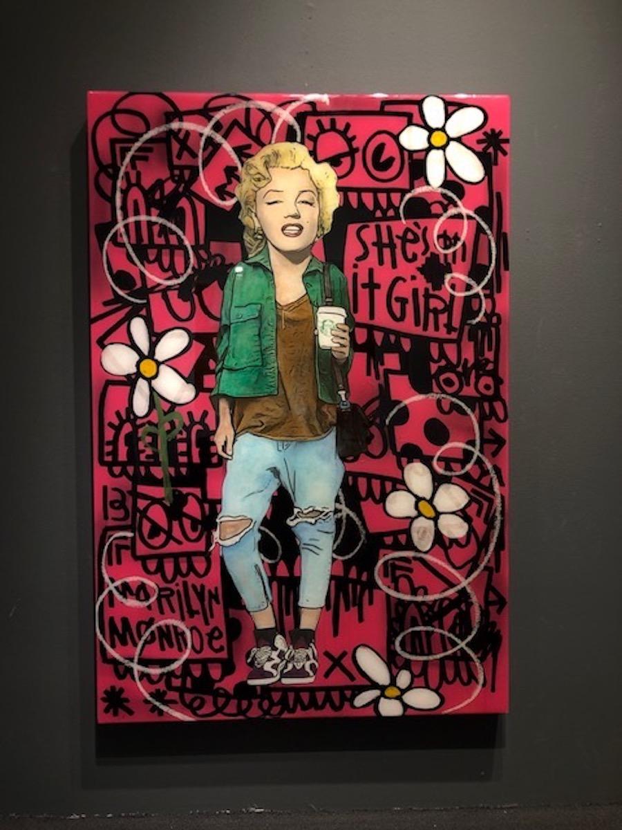 Marilyn - Mixed Media Art by Flore X The Producer BDB