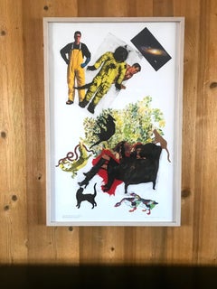 I'm Staying Adam! : mixed media collage