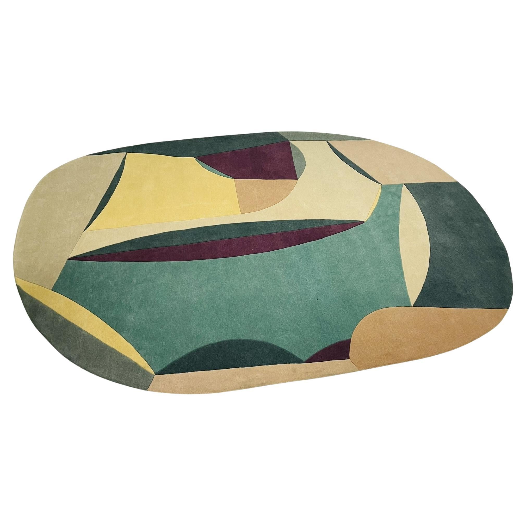 Florence Bourel "Polia Shape" Wollteppich für Toulemonde Bochart, Frankreich im Angebot