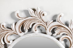 Florence Carved White Ash Solid Wood Mirror