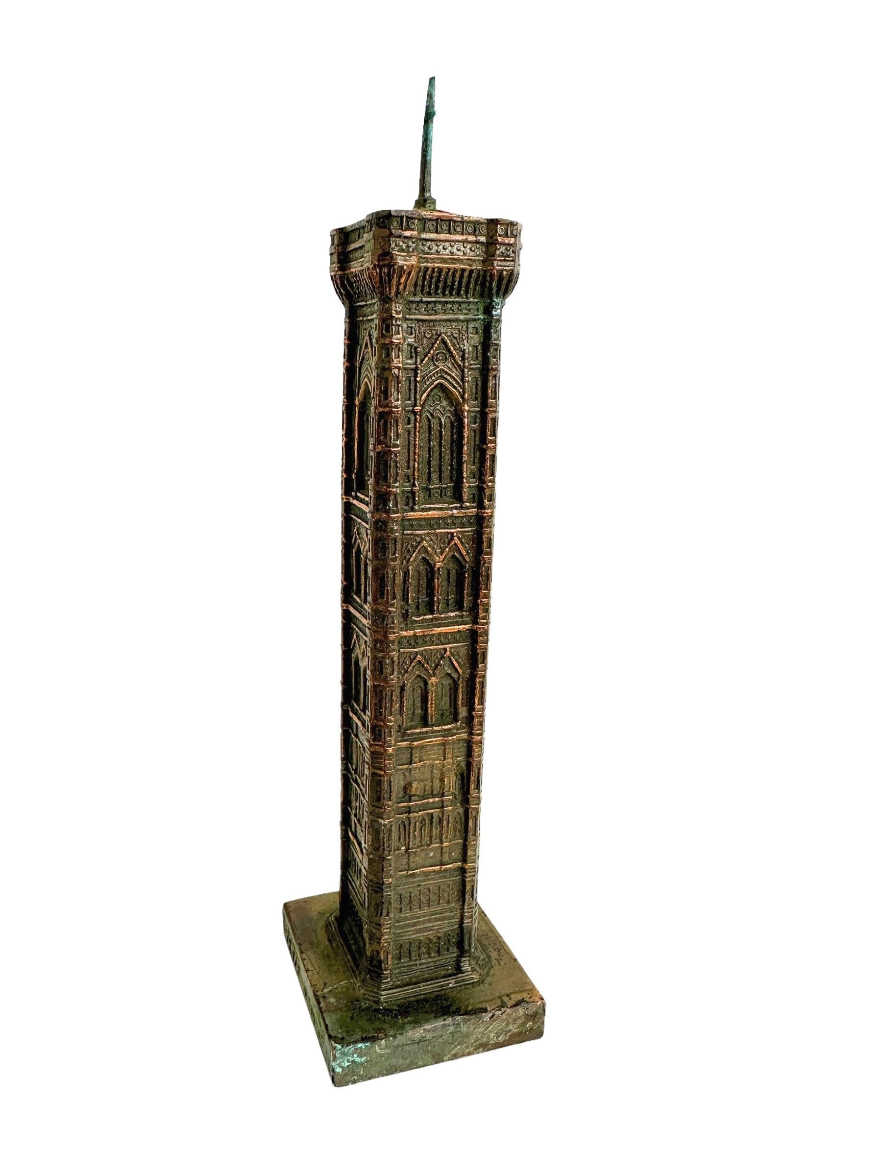 Florence City Tower Souvenir Gebäude Architektonisches Modell Vintage Italien 1930 (Art nouveau) im Angebot