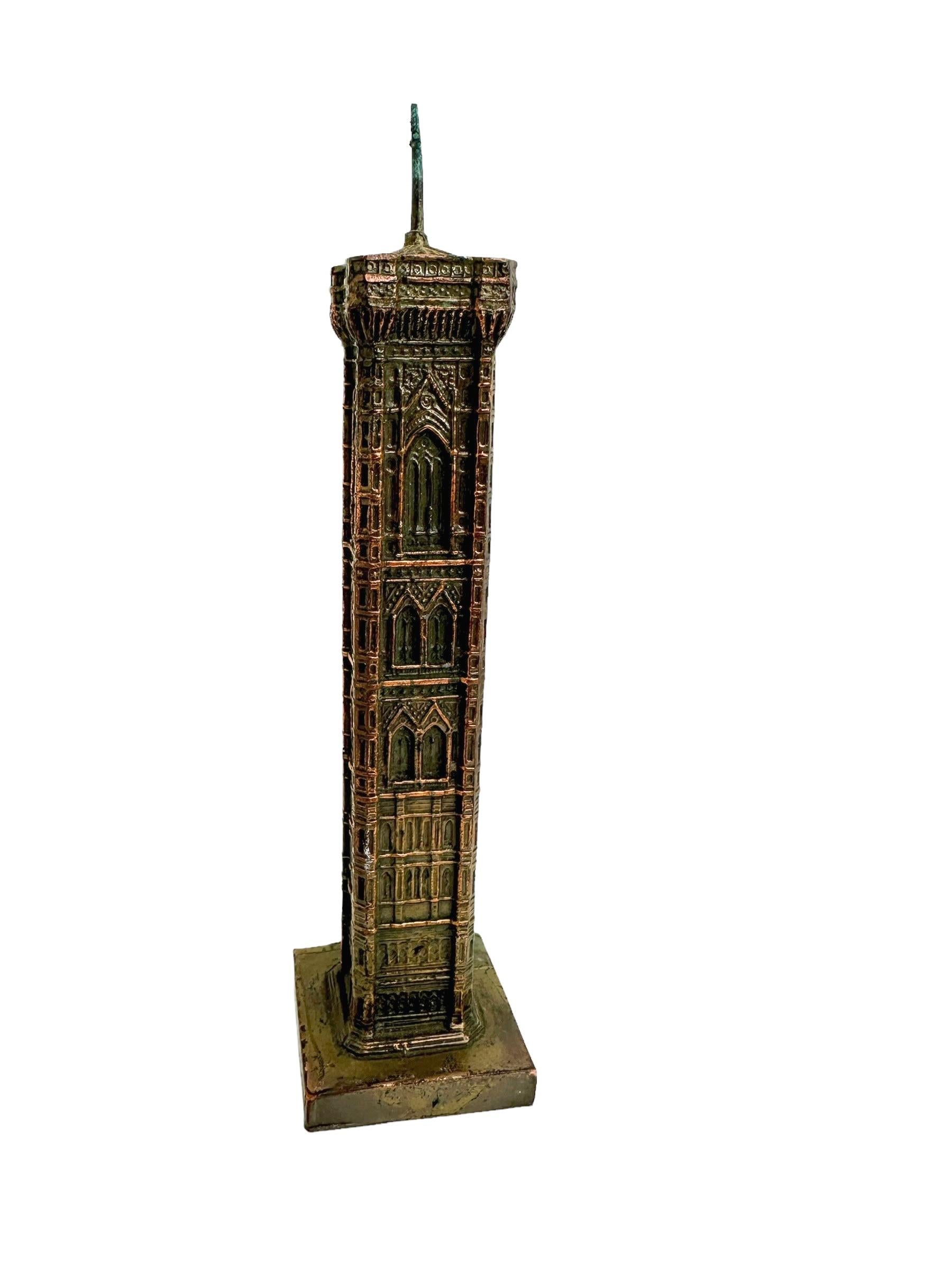 Florence City Tower Souvenir Gebäude Architektonisches Modell Vintage Italien 1930 im Zustand „Gut“ im Angebot in Nuernberg, DE