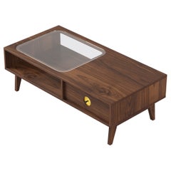 Florence Coffee Table in Walnut Wood (Submarine) by The Spalty Dog