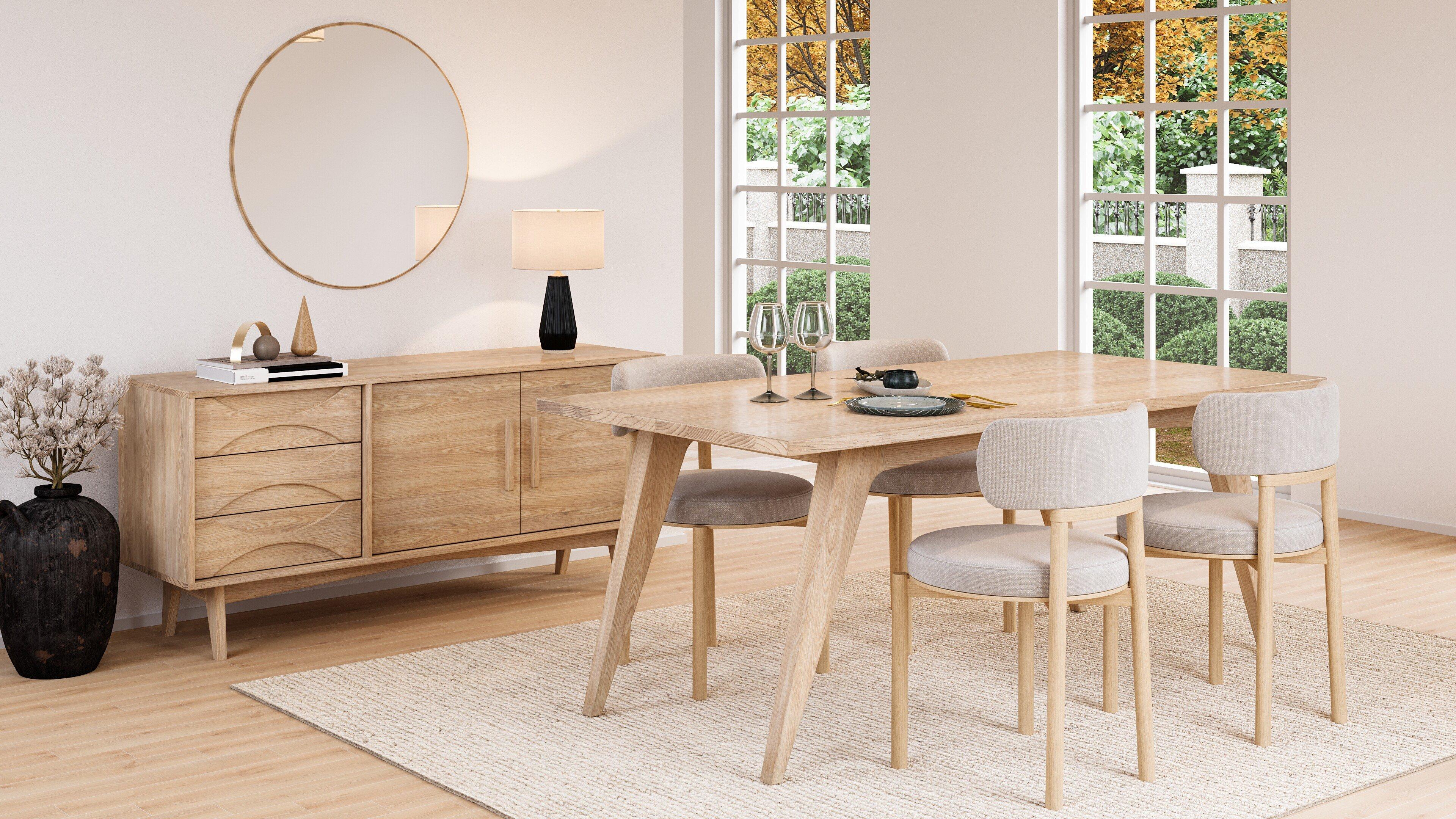 Mesa de comedor Florence de madera de fresno by The Spalty Dog Estadounidense en venta