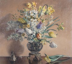 Florence Eliza Woolard (1878-1958) - Early 20th Century Oil, Spring Flowers