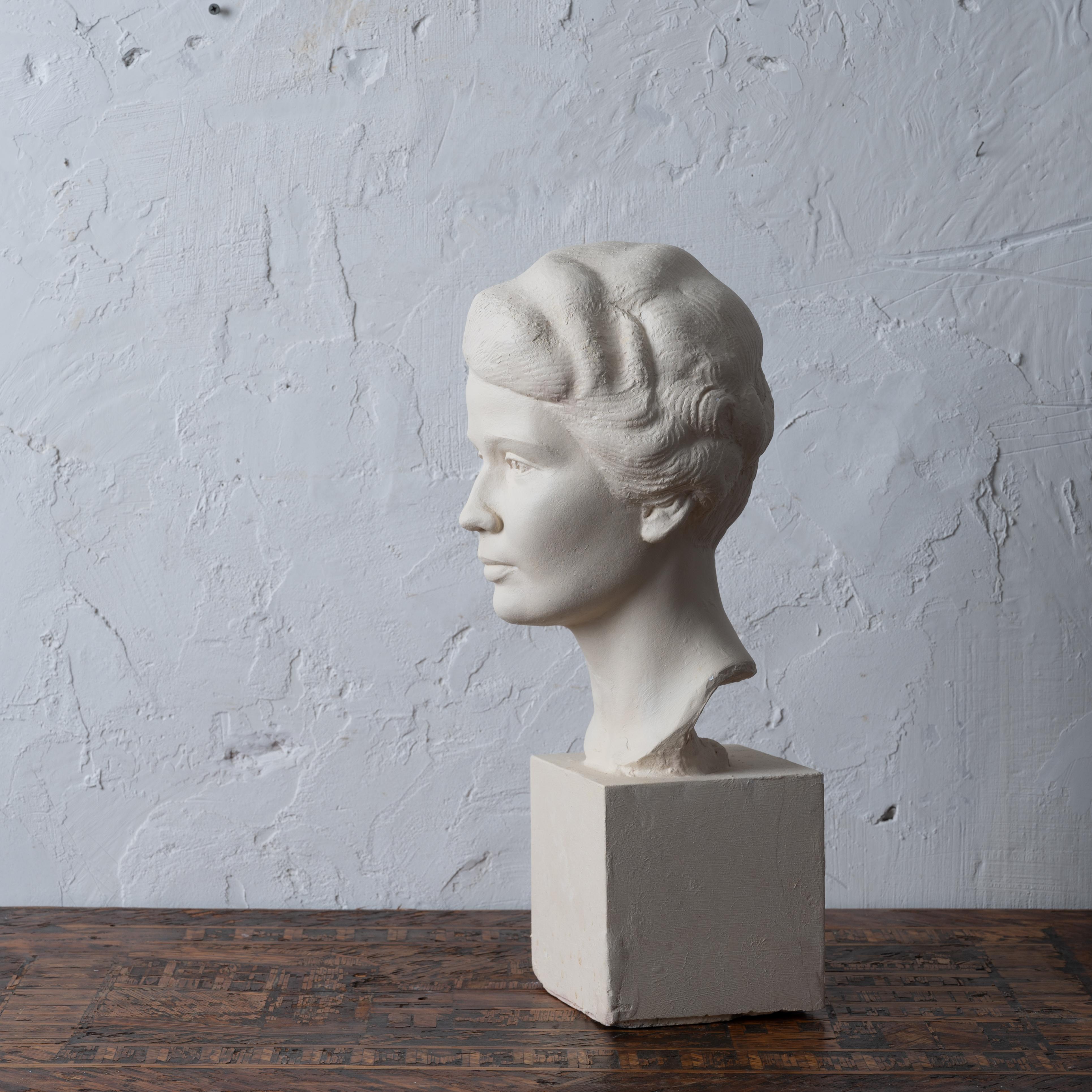Florence Fiore Plaster Bust by Rosario Russell Fiore For Sale 4
