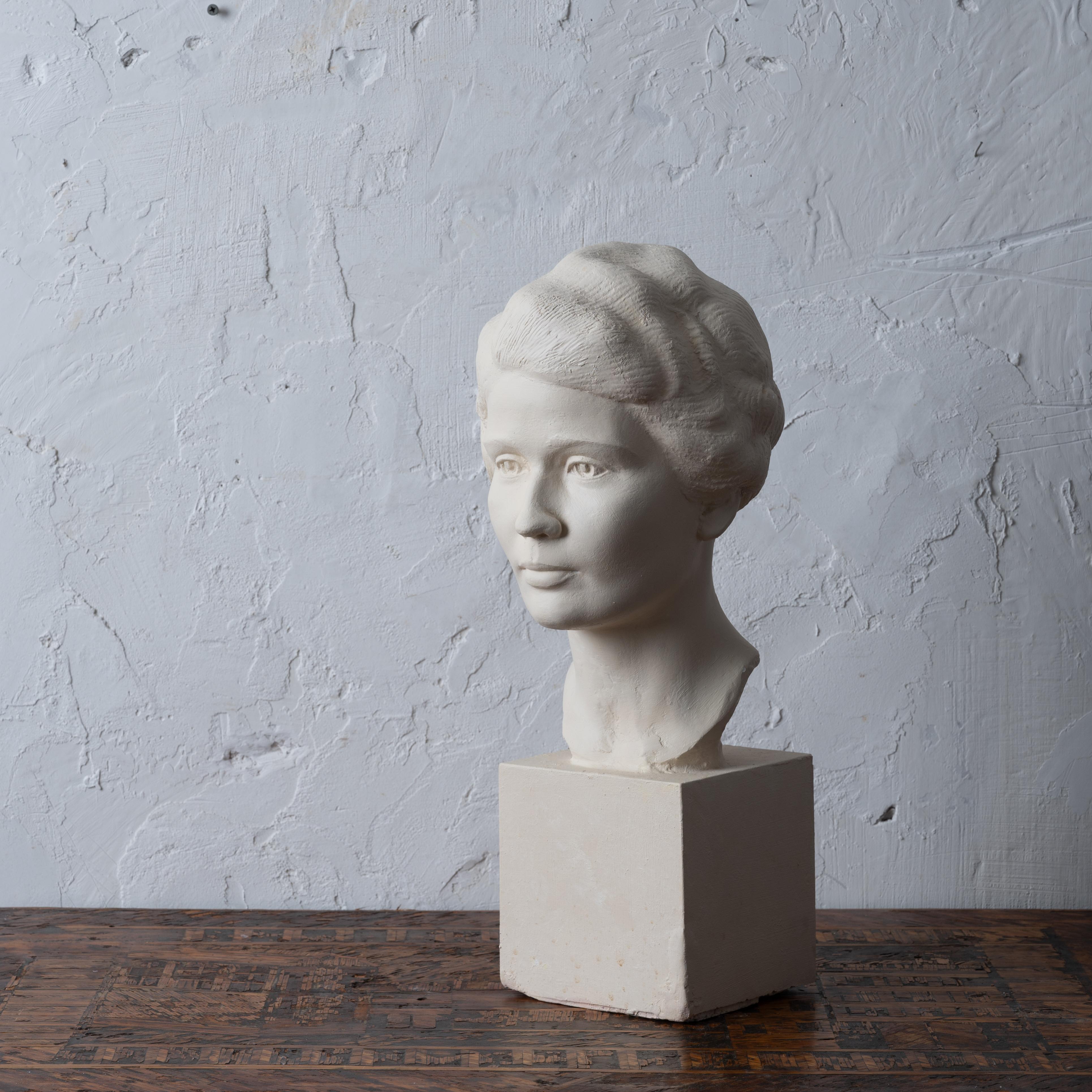Florence Fiore Plaster Bust by Rosario Russell Fiore For Sale 1