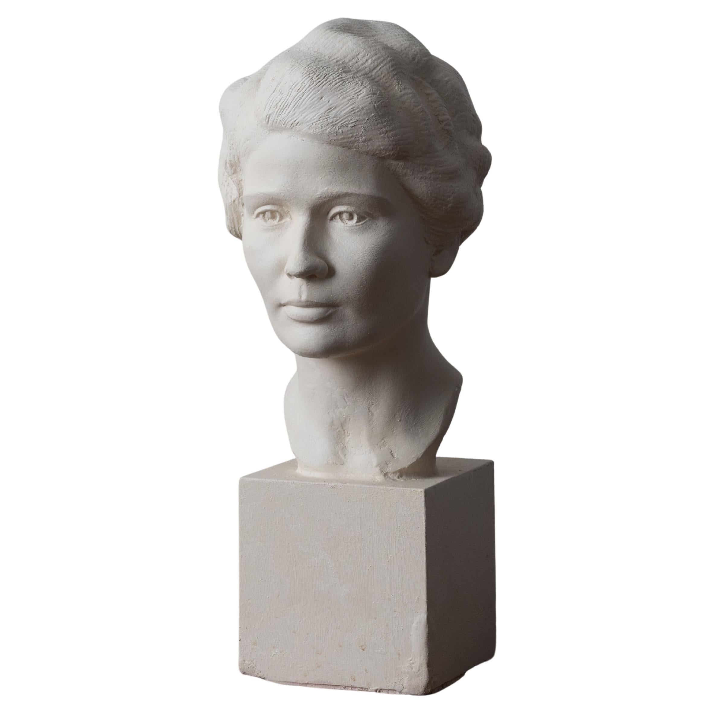 Florence Fiore Plaster Bust by Rosario Russell Fiore For Sale at 1stDibs