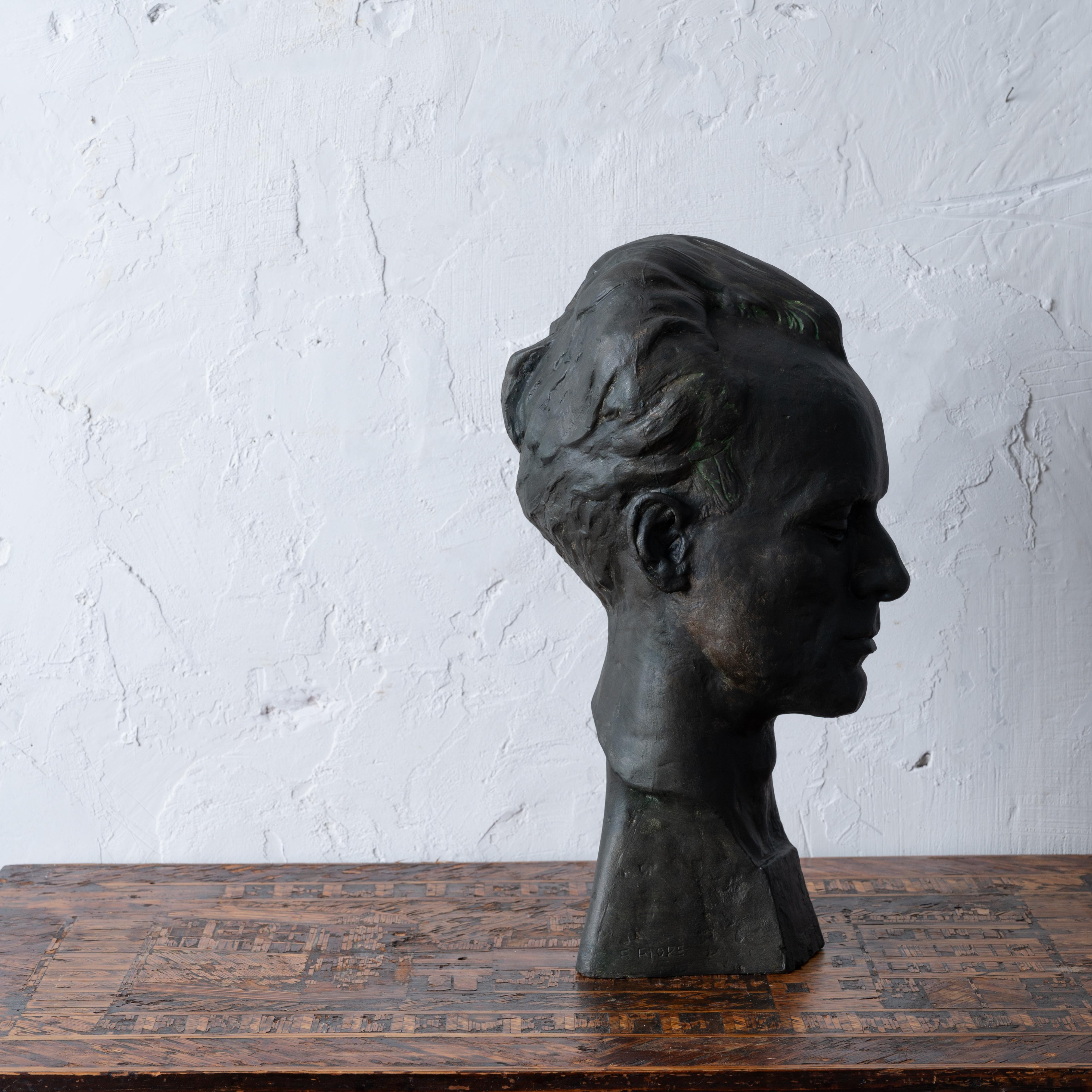 Florence Fiore - Rudolph Gruen Plaster Bust, c.1930s For Sale 5