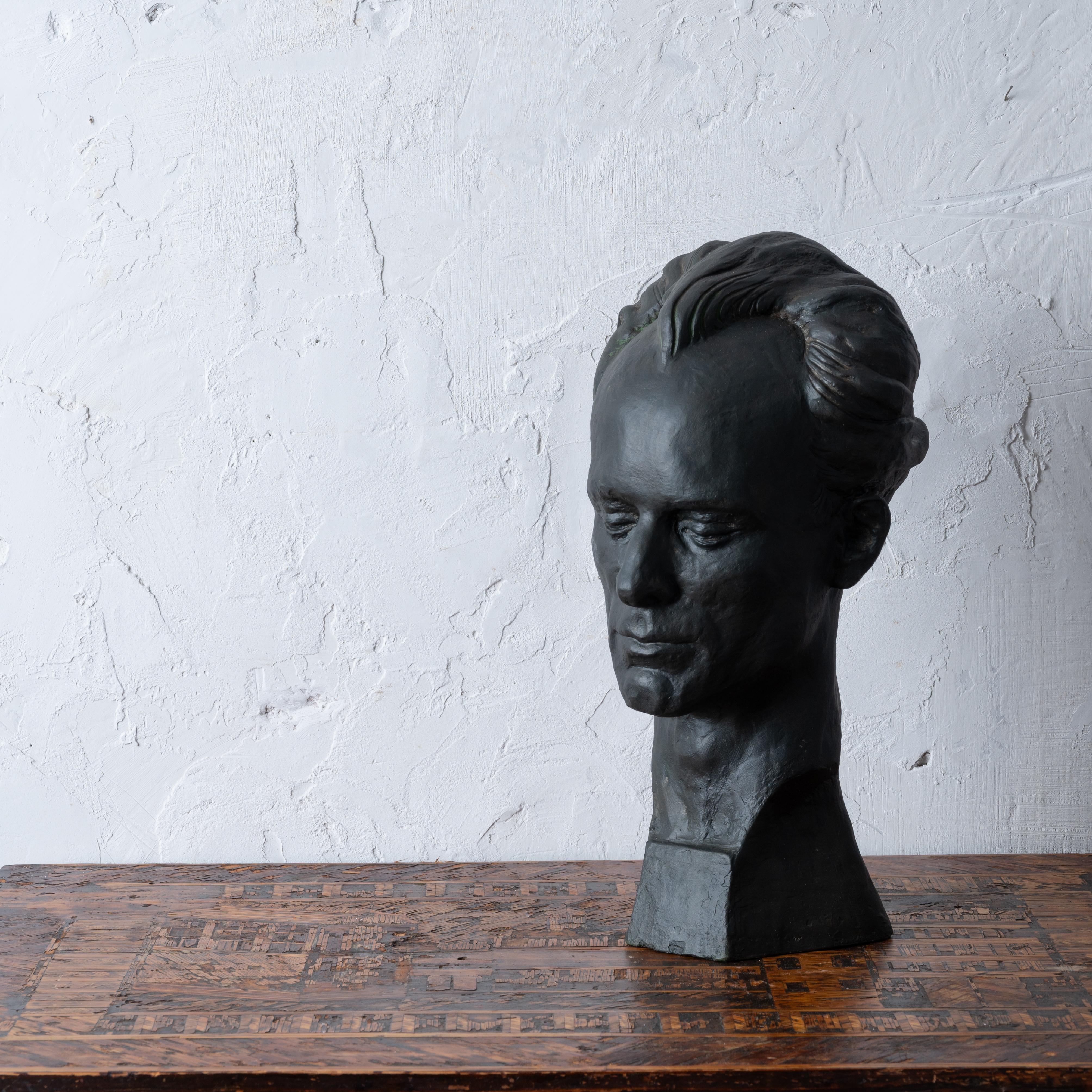 Mid-20th Century Florence Fiore - Rudolph Gruen Plaster Bust, c.1930s For Sale