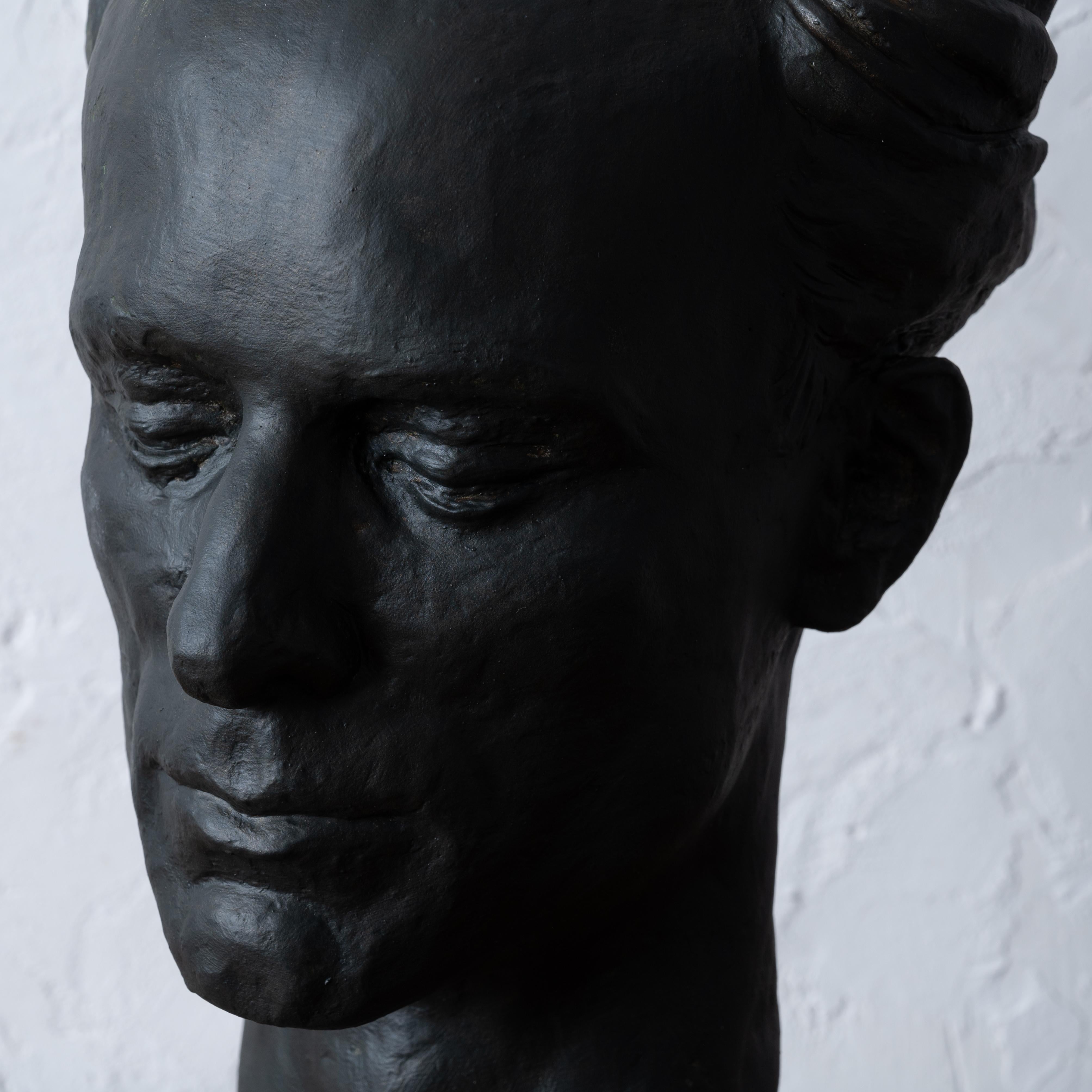 Florence Fiore - Rudolph Gruen Plaster Bust, c.1930s For Sale 1