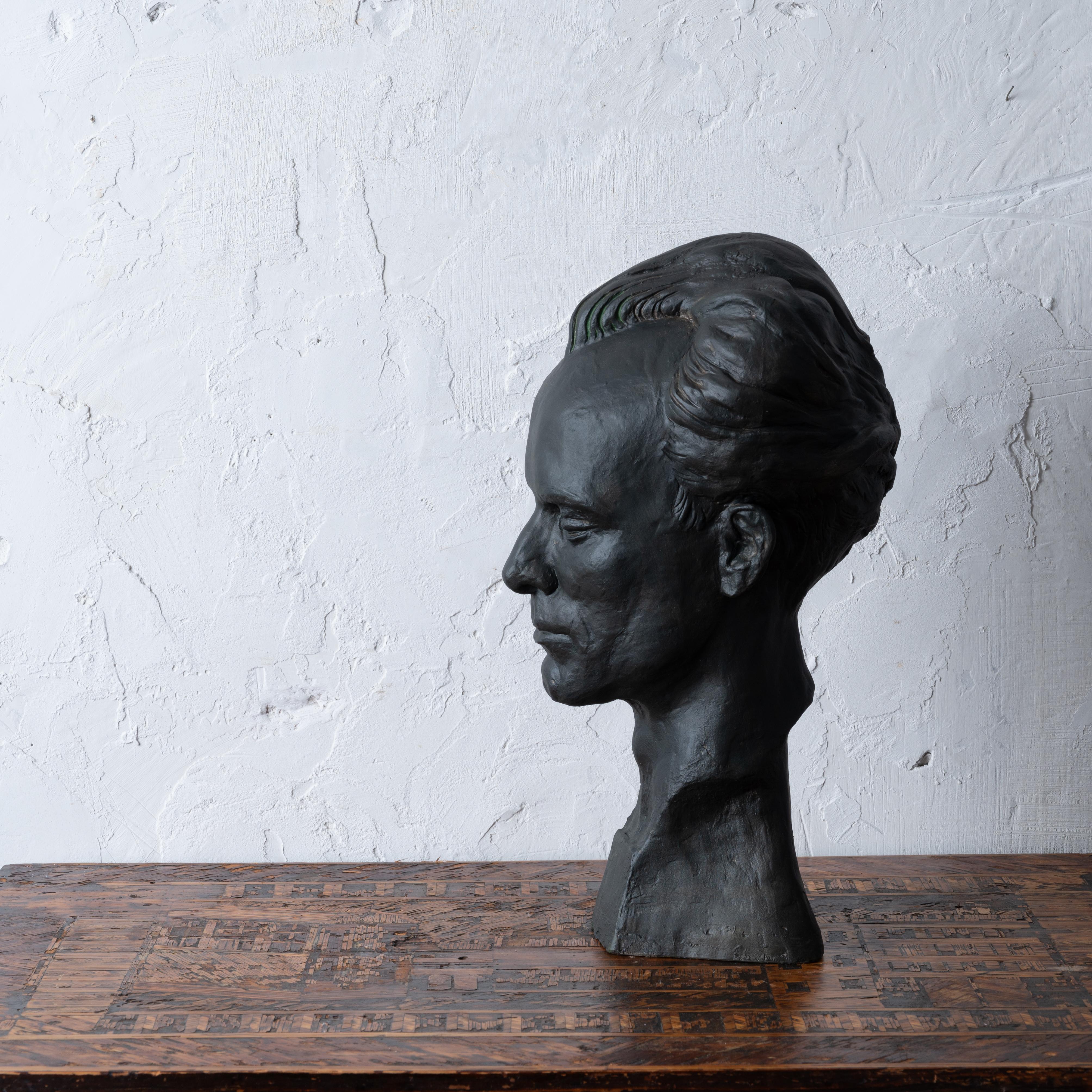 Florence Fiore - Rudolph Gruen Plaster Bust, c.1930s For Sale 3