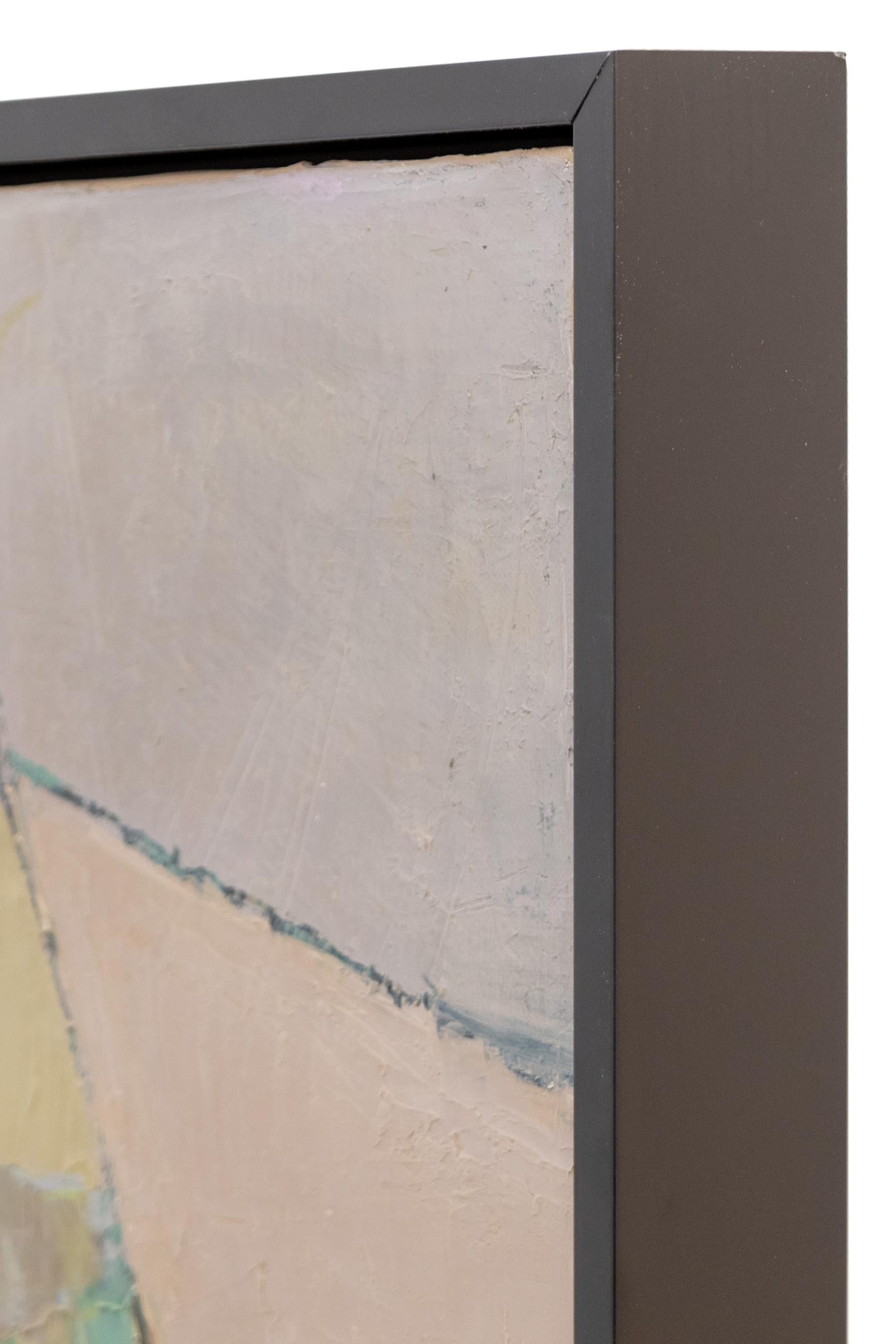 Pintura al óleo expresionista abstracta de mediados de siglo de 1960 en colores primarios en venta 4