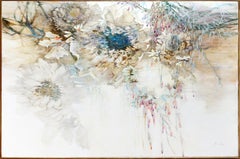 Blumenstrauß, großes Gemälde von F. Hasenflug