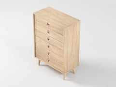 Comò Florence Highboy in Wood Wood (Lychee) di The Spalty Dog
