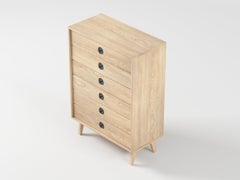 Florence Highboy Dresser in Ash Wood (Toad) by The Spalty Dog