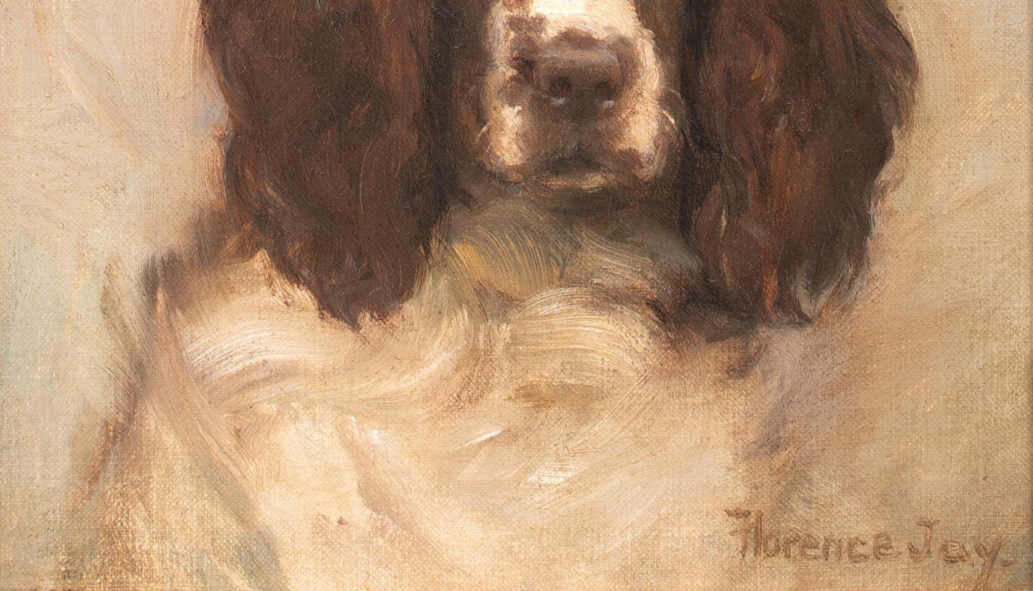 Portrait of a Springer Spaniel, 19th Century  by FLORENCE JAY (circa 1900) 1