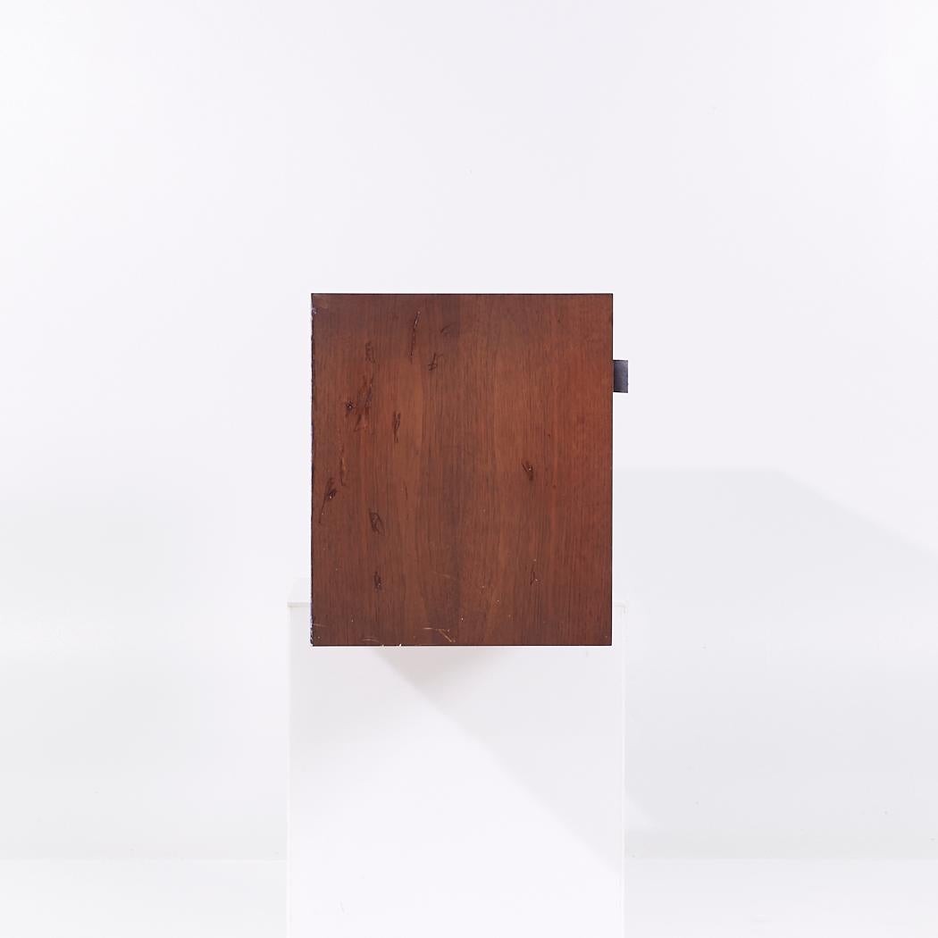 American Florence Knoll 123 W 1 Mid Century Walnut Wall Mount Credenza