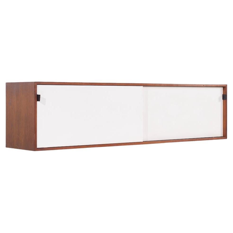 Florence Knoll 123 W 1 Mid Century Walnut Wall Mount Credenza