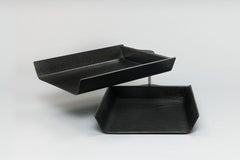 Florence Knoll 1960's Double Pivoting Plywood Desk Tray by Knoll