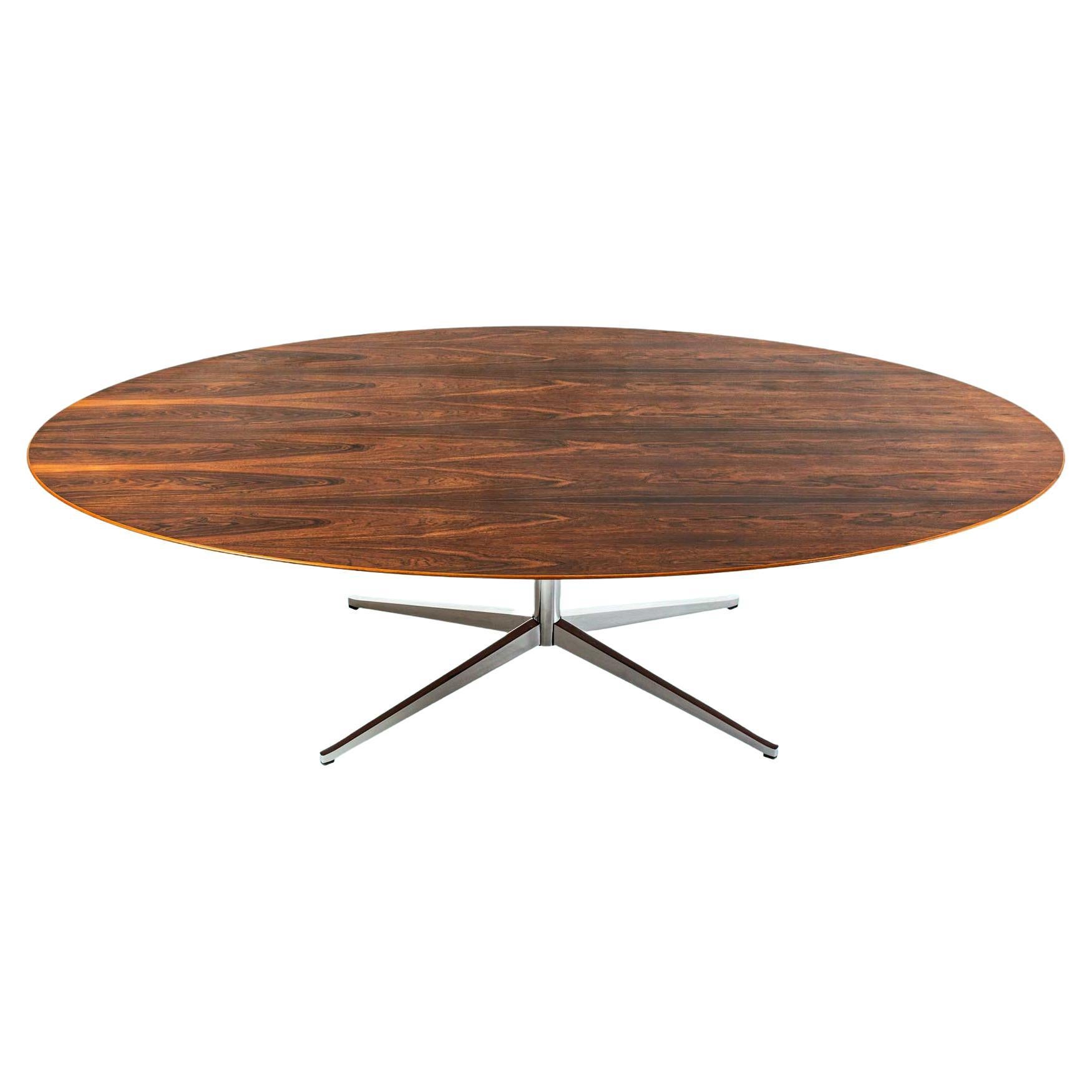 Florence Knoll 1961 Oval Table/Desk in Rosewood