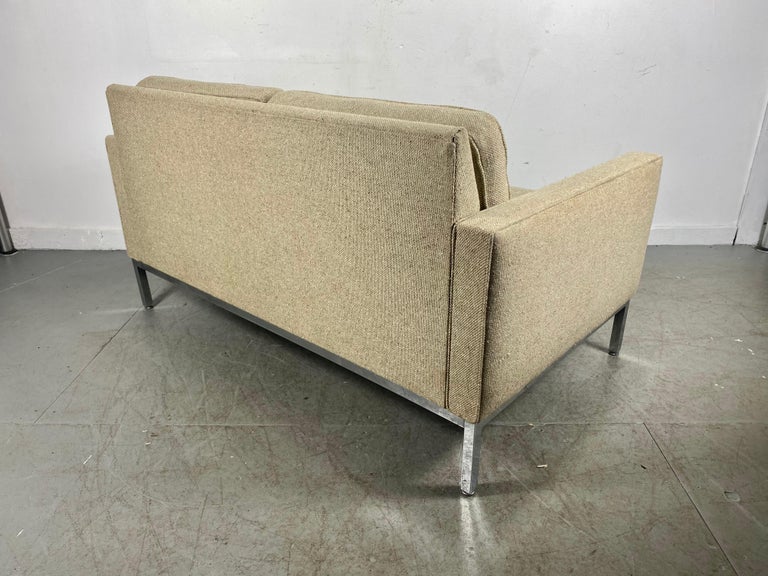 Mid-Century Modern Florence Knoll 2-Seater Sofa, Classic Mid Century Modern, Knoll For Sale