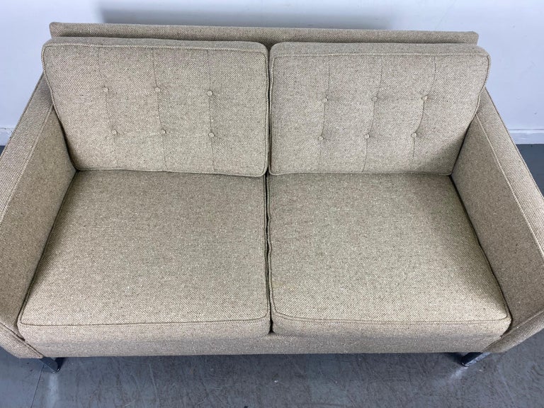 Late 20th Century Florence Knoll 2-Seater Sofa, Classic Mid Century Modern, Knoll For Sale