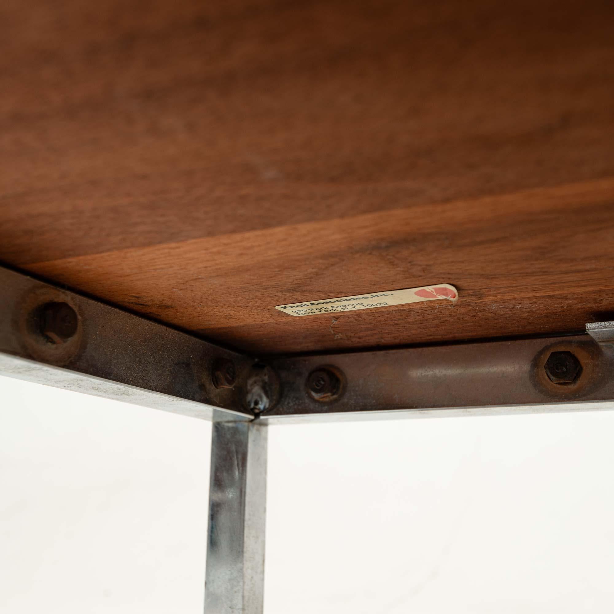 Florence Knoll 2544 Rosewood Credenza with Chrome Base and Calacatta Marble Top 15
