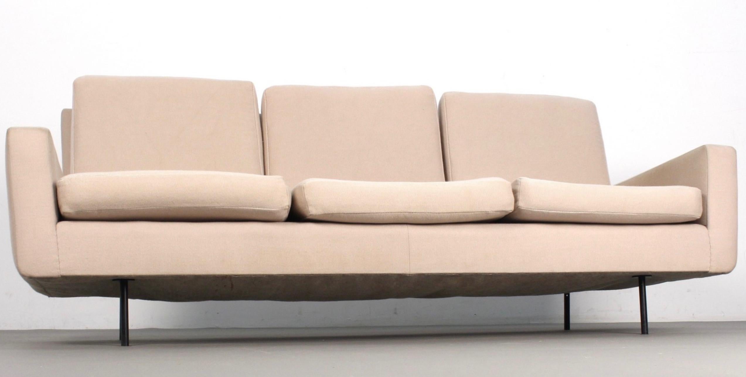 Florence Knoll 3-sitziges Sofa. Schöner Originalzustand.