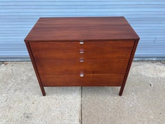 Florence Knoll 4 Drawer Walnut Dresser