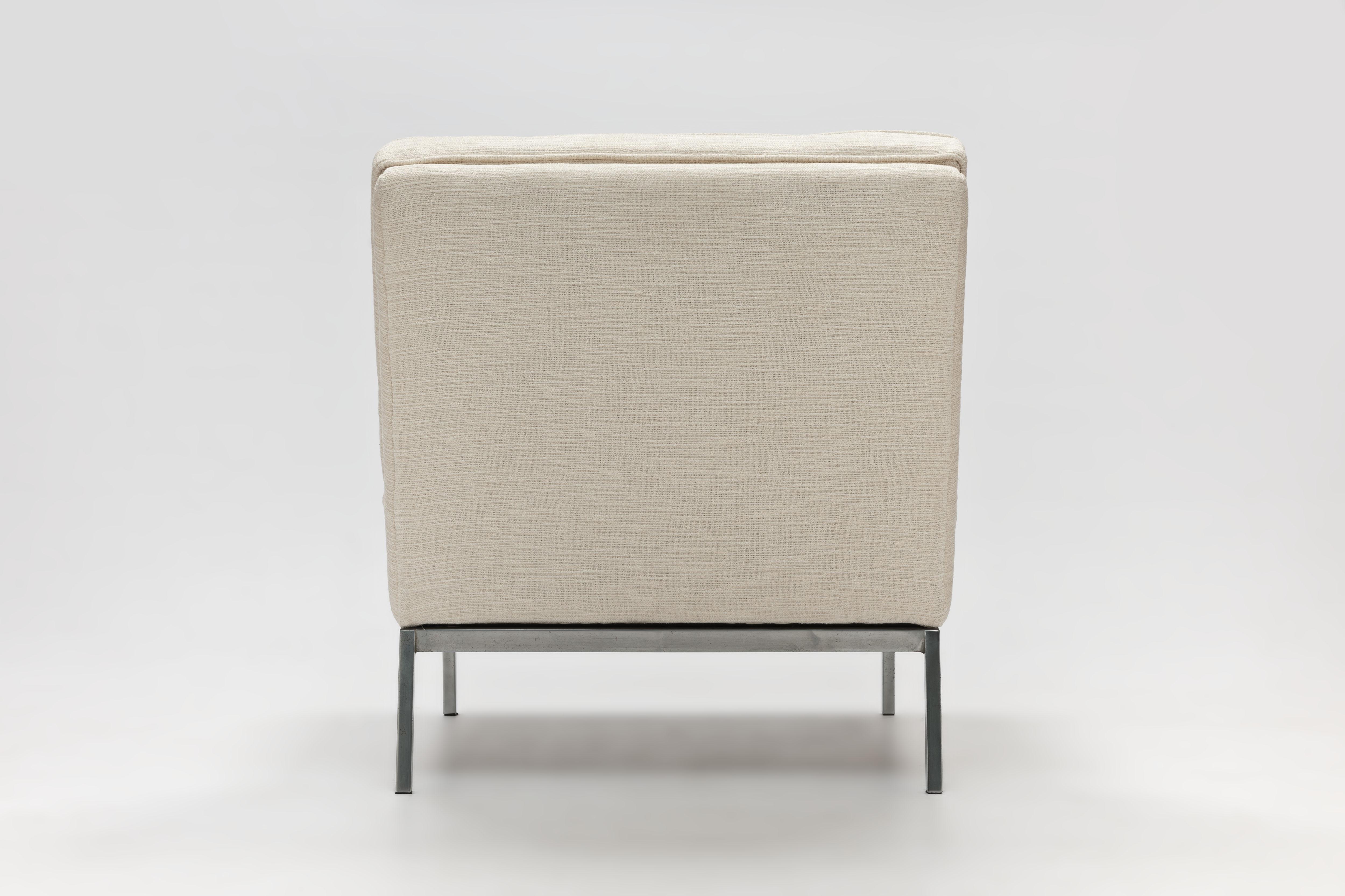 Mid-Century Modern Florence Knoll 65 Slipper Chair by Knoll in Dedar Fabric