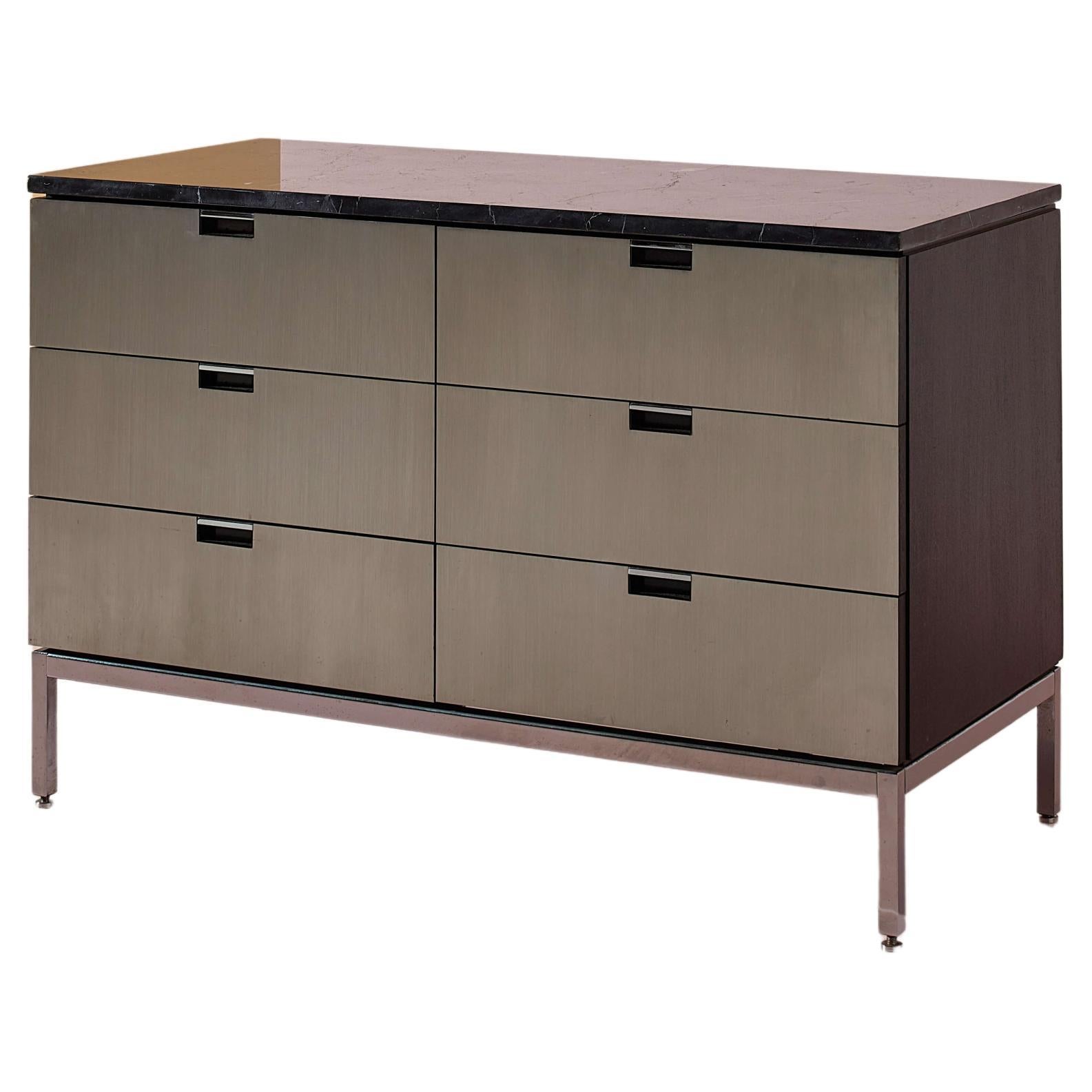 Armoire Florence Knoll en aluminium, métal et marbre, Knoll International, années 1960 en vente