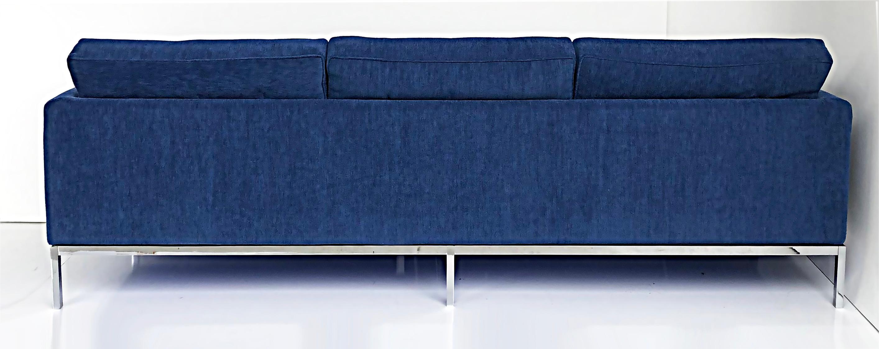 Late 20th Century Florence Knoll Associates Mid-Century Sofa, New Kravet Fabric Upholstery