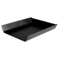 Florence Knoll Black Birch Plywood Letter Tray, Office Desk Accessory