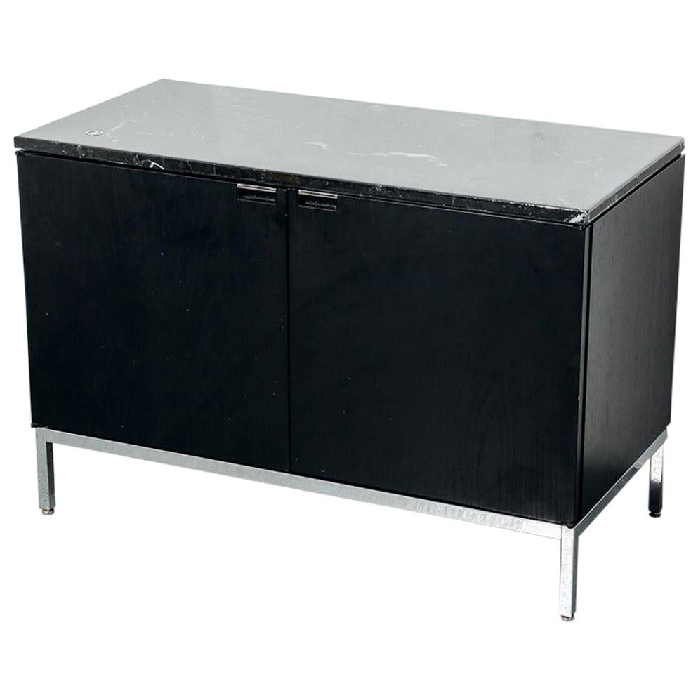 Florence Knoll Cabinet with Black Marble Top