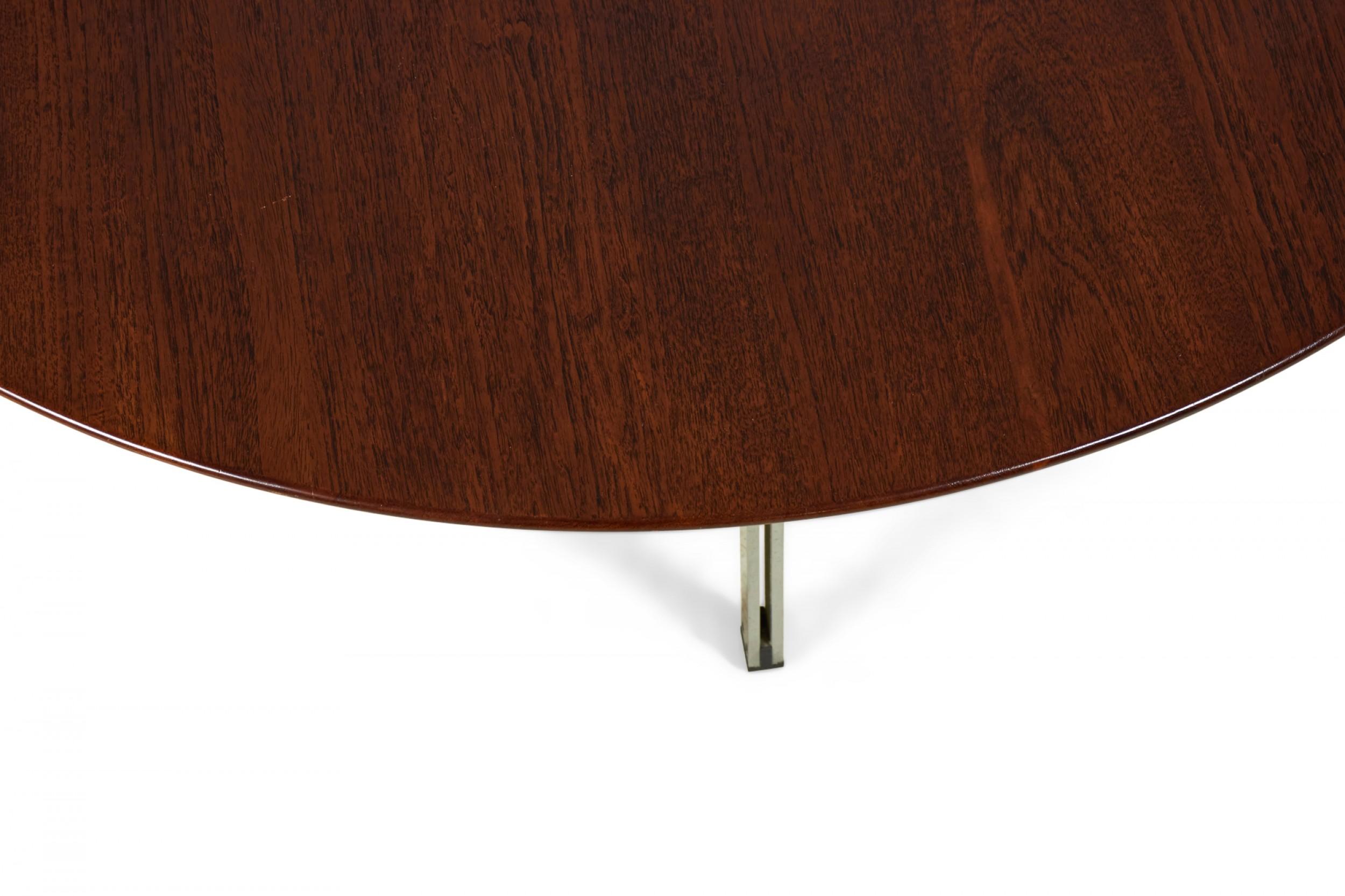 20ième siècle Table basse de bar/table basse circulaire parallèle Florence Knoll en vente