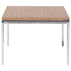 Florence Knoll Coffee Side Table in Brown Marble