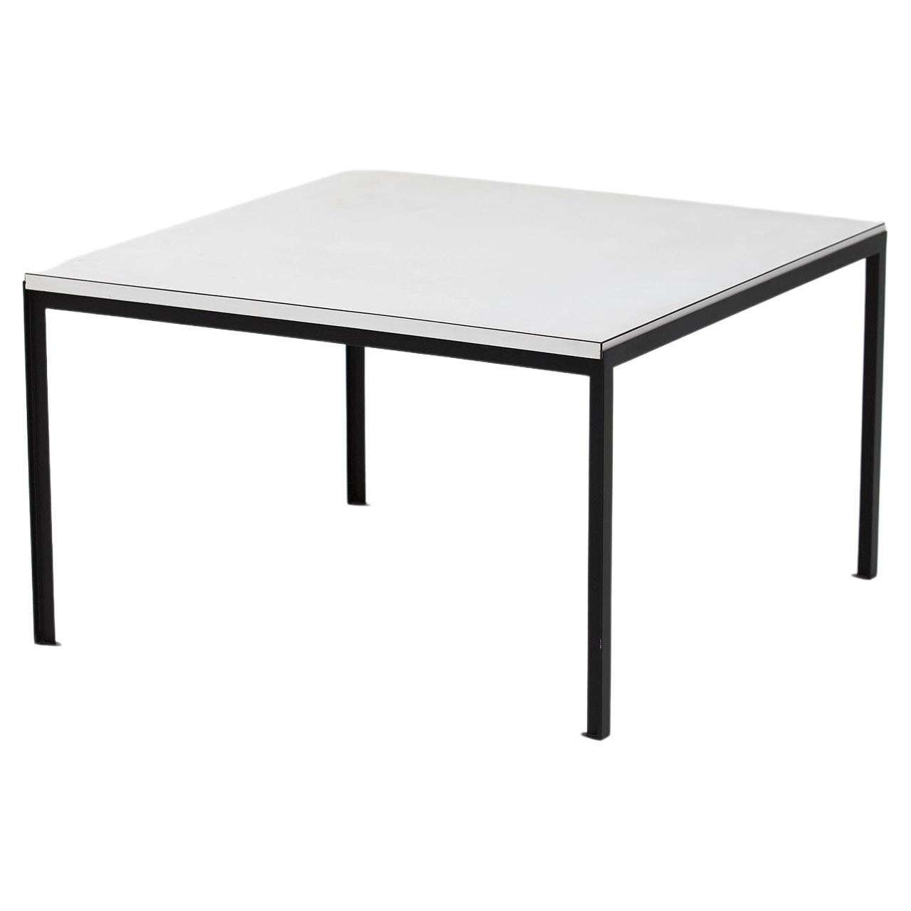 Florence Knoll Coffee / Side Table with Laminate Top And Stainless Steel Base