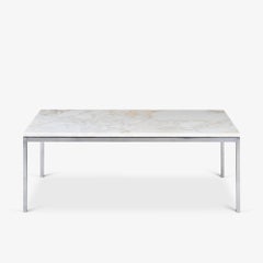 Florence Knoll Coffee Table in Calacatta Marble & Chrome