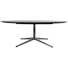 Florence Knoll Conference or Dining Table, Rosewood Top for Knoll
