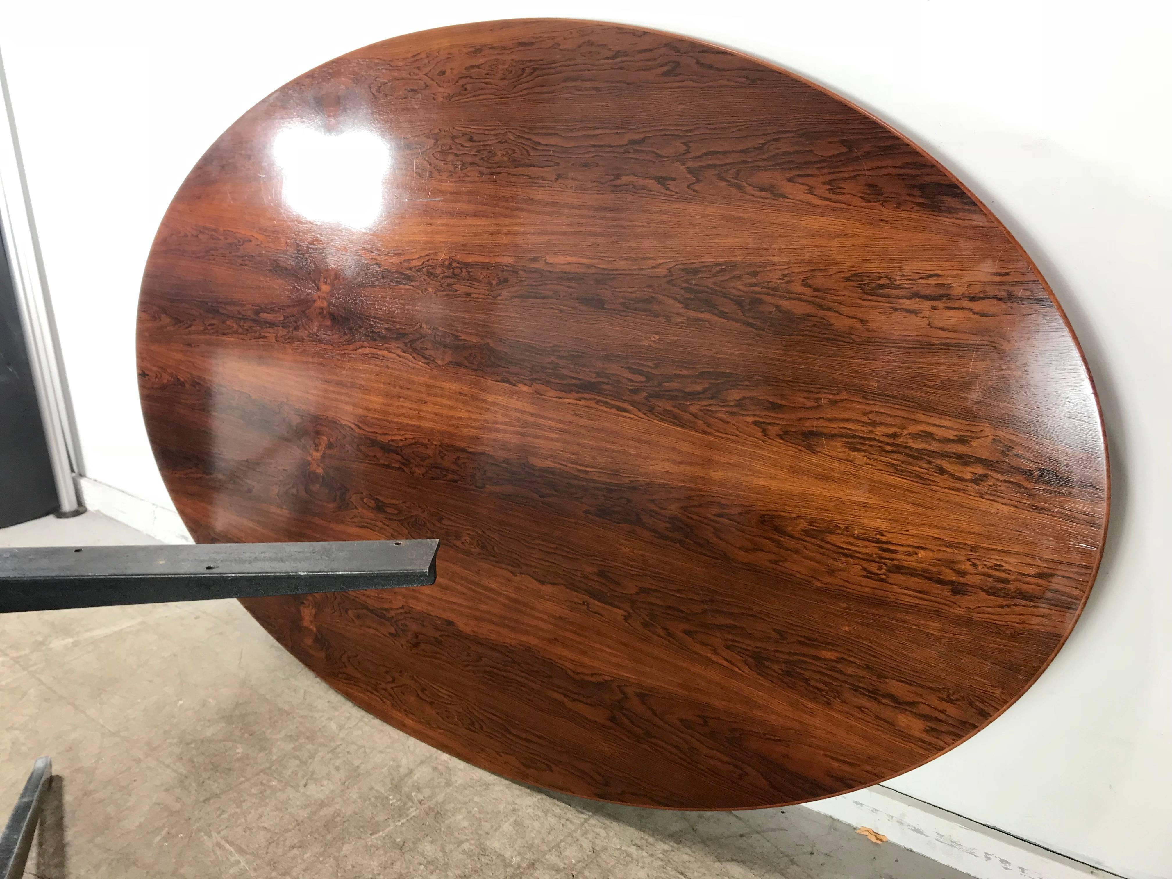 Florence Knoll Conference or Dining Table, Rosewood Top for Knoll 3
