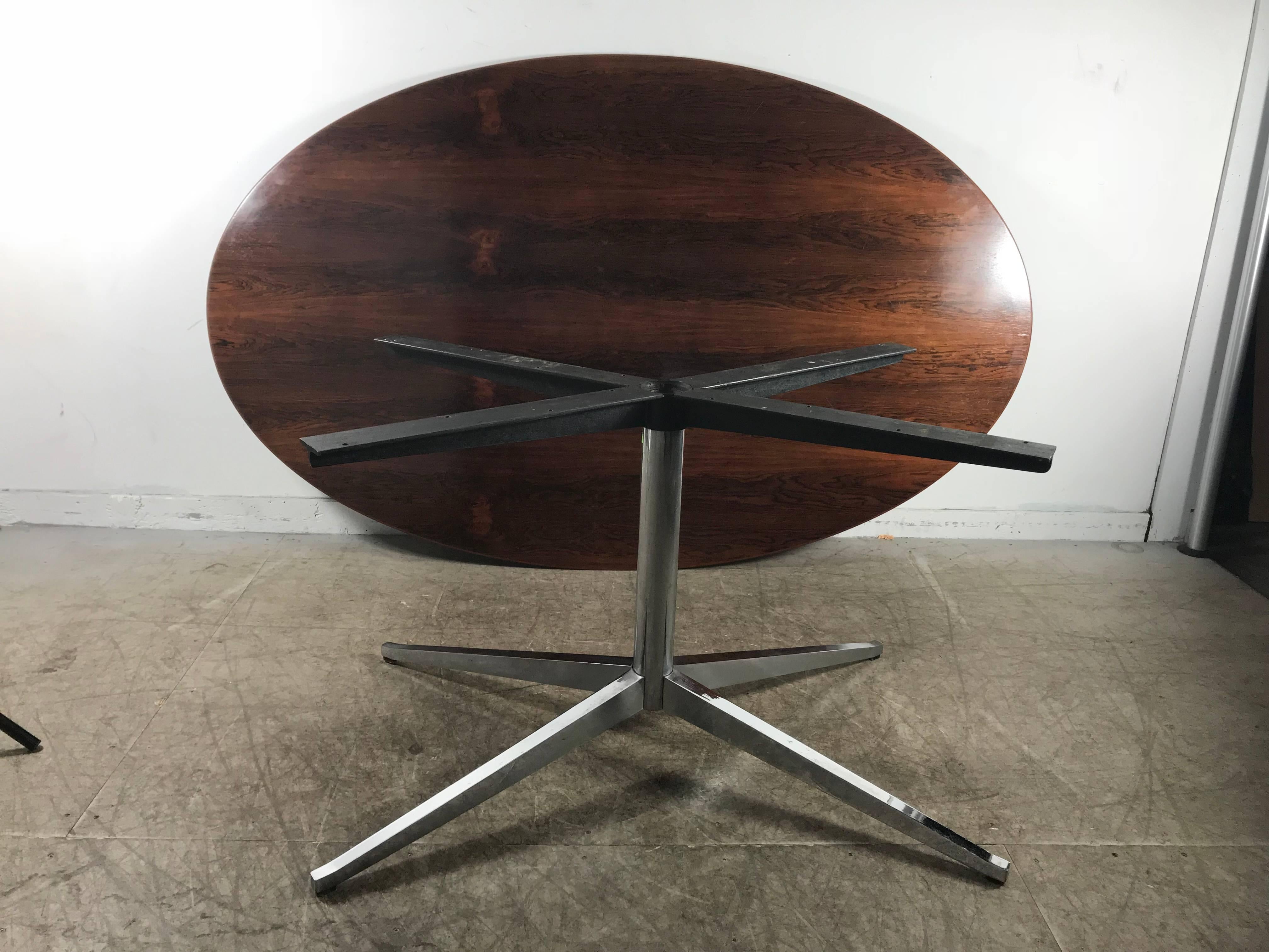 Florence Knoll Conference or Dining Table, Rosewood Top for Knoll 1