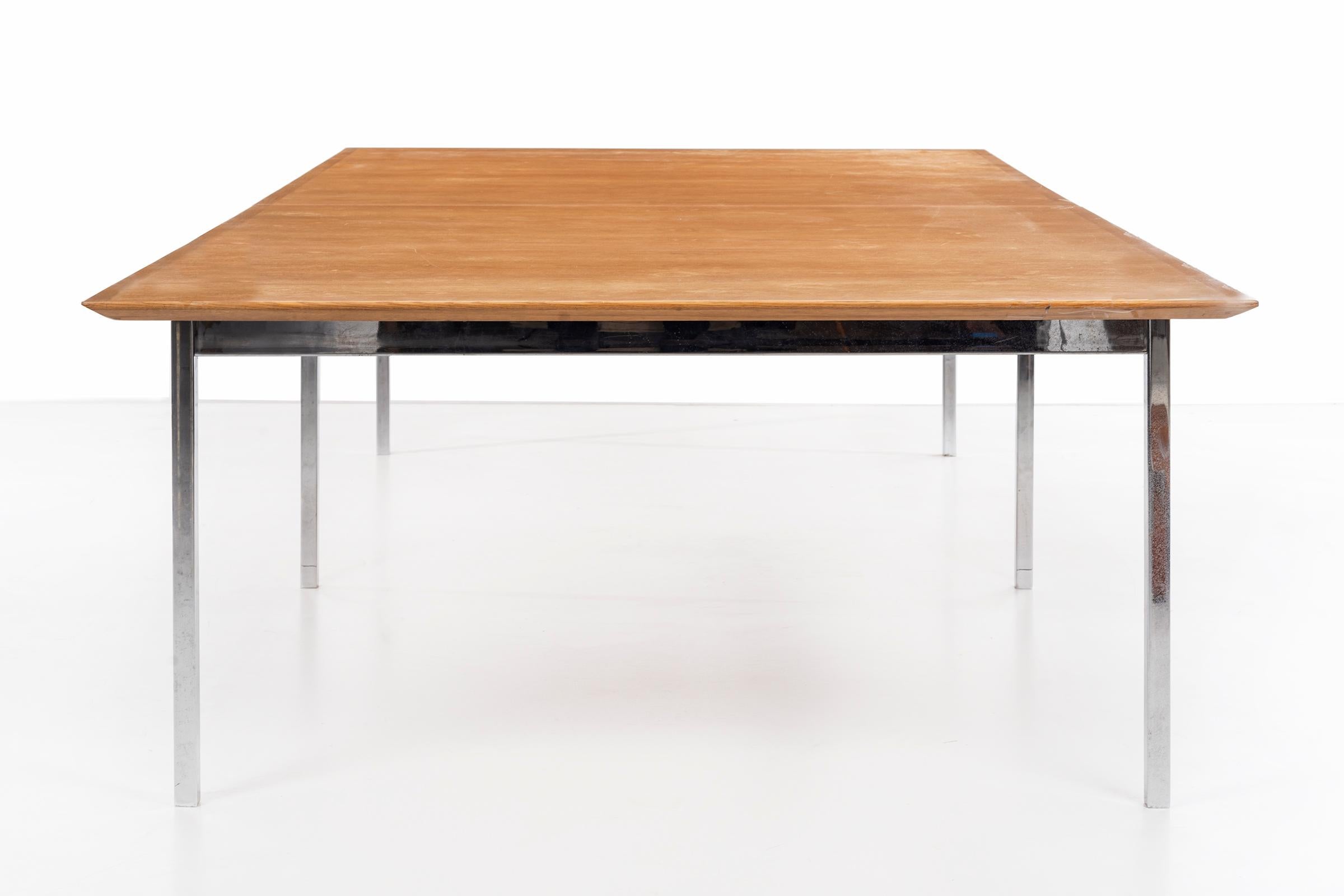 Mid-Century Modern Florence Knoll Conference Table or Dining Table