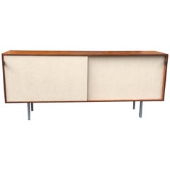 Florence Knoll Credenza in Teak and Linen