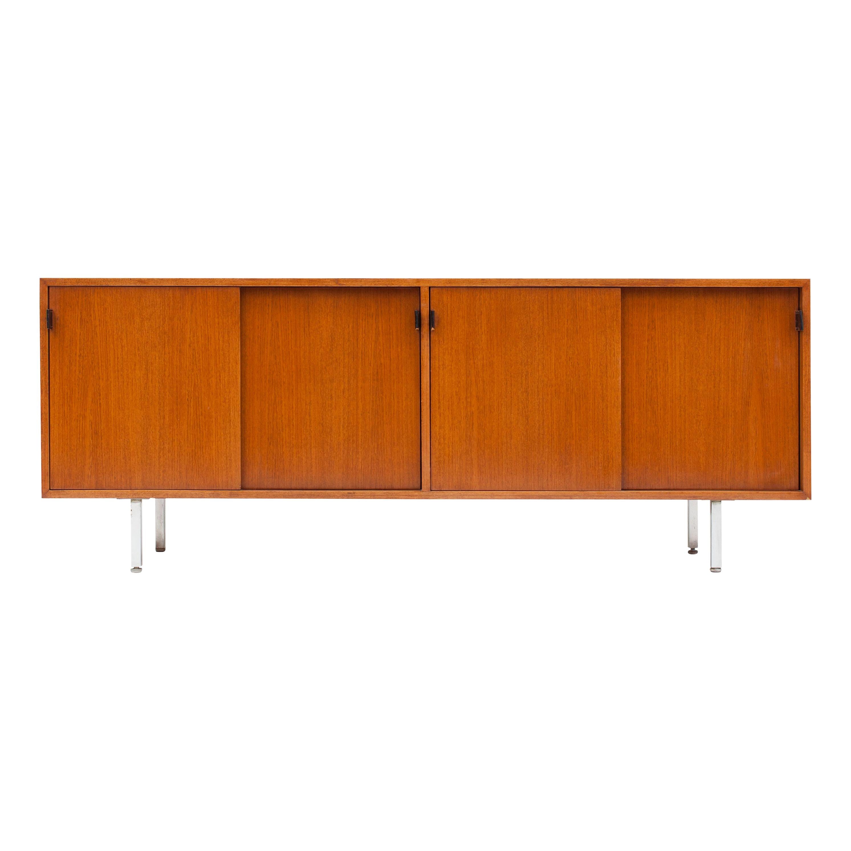 Florence Knoll Credenza in Teak, Manufactured by De Coene, 1950s