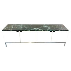 Florence Knoll Credenza New Edition with Alpi Verdi Marble Top, 2010s