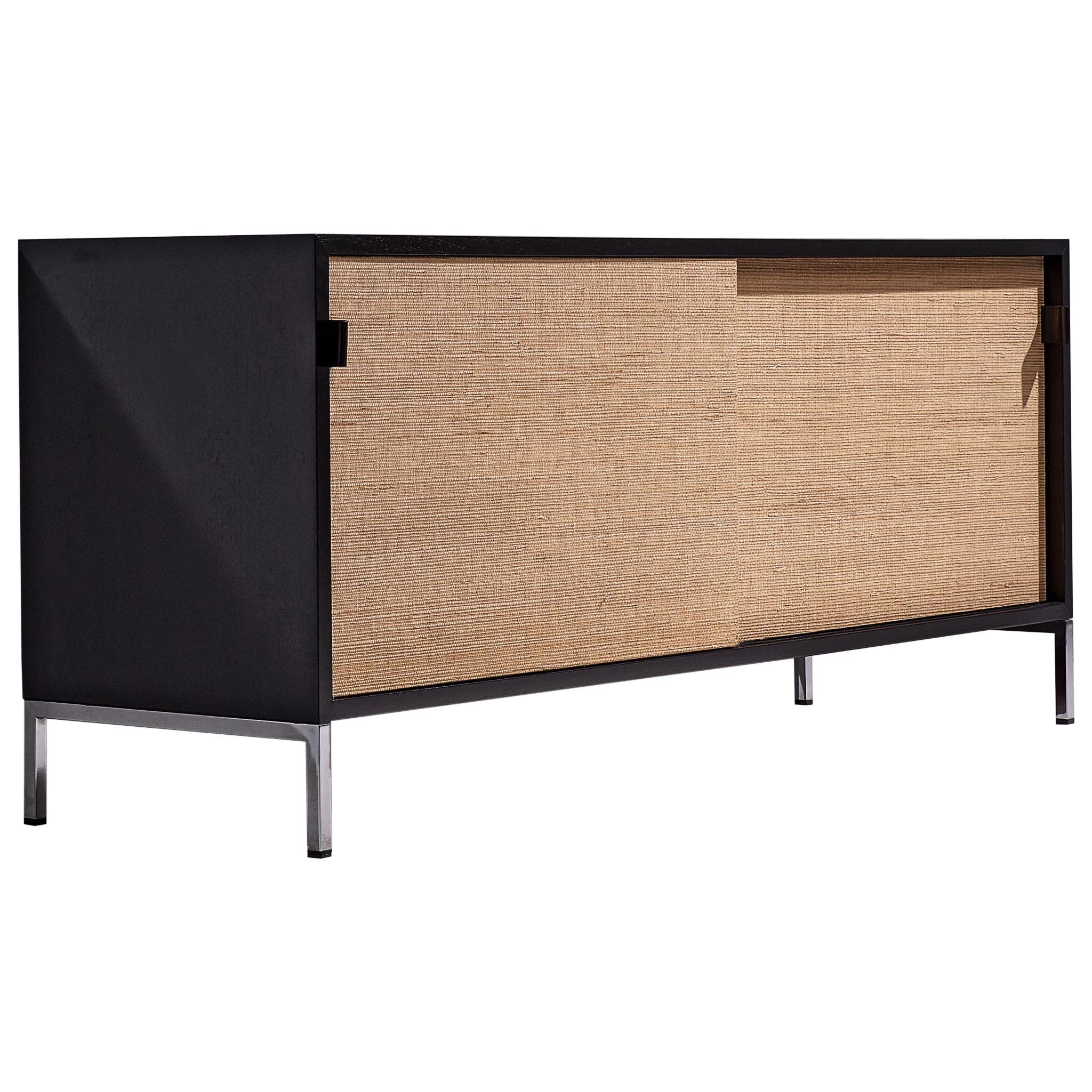Florence Knoll Credenza with Cane Sliding Doors