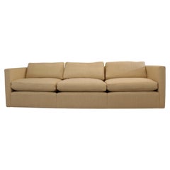 Florence Knoll Creme Boucle Sofa Mid-Century Modern Contemporary