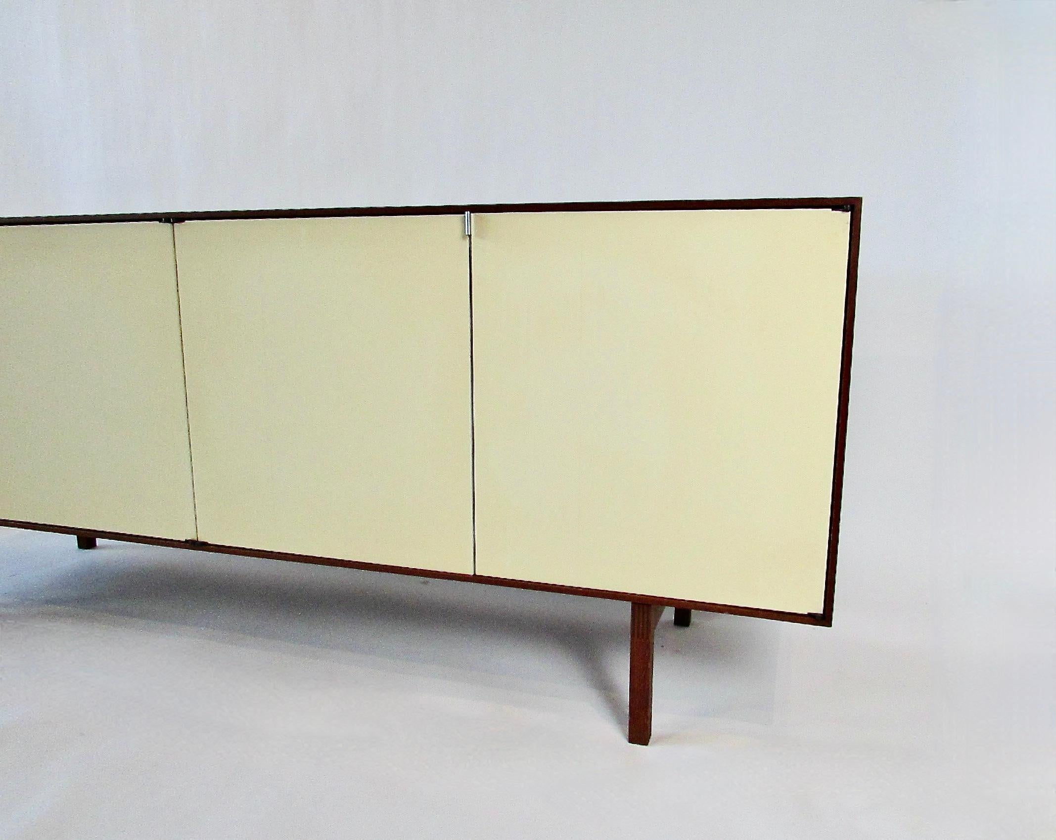American Florence Knoll designed four door credenza for Knoll For Sale
